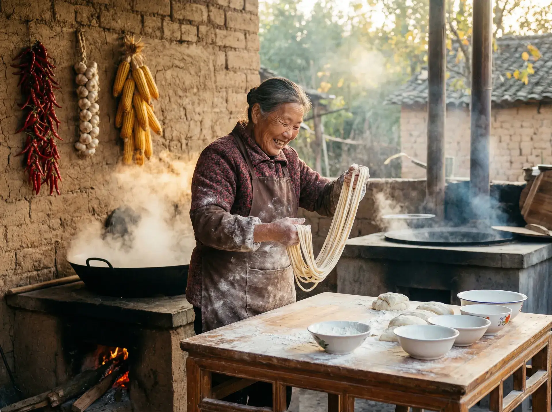 农家大嫂手擀面 - 绿巨人WWW在线观看免费观看下载 乡村美食